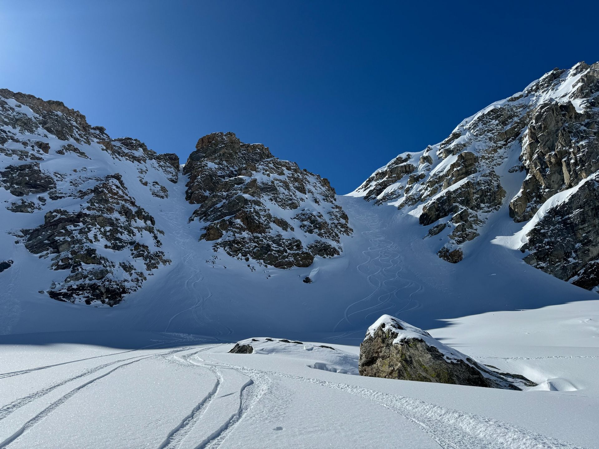 Grand Teton winter landscape panorama