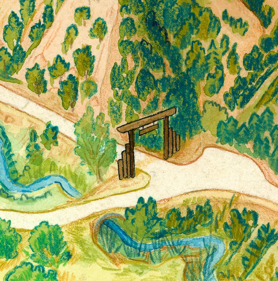 3D custom ranch map terrain detail — photorealistic cartography for private landowners