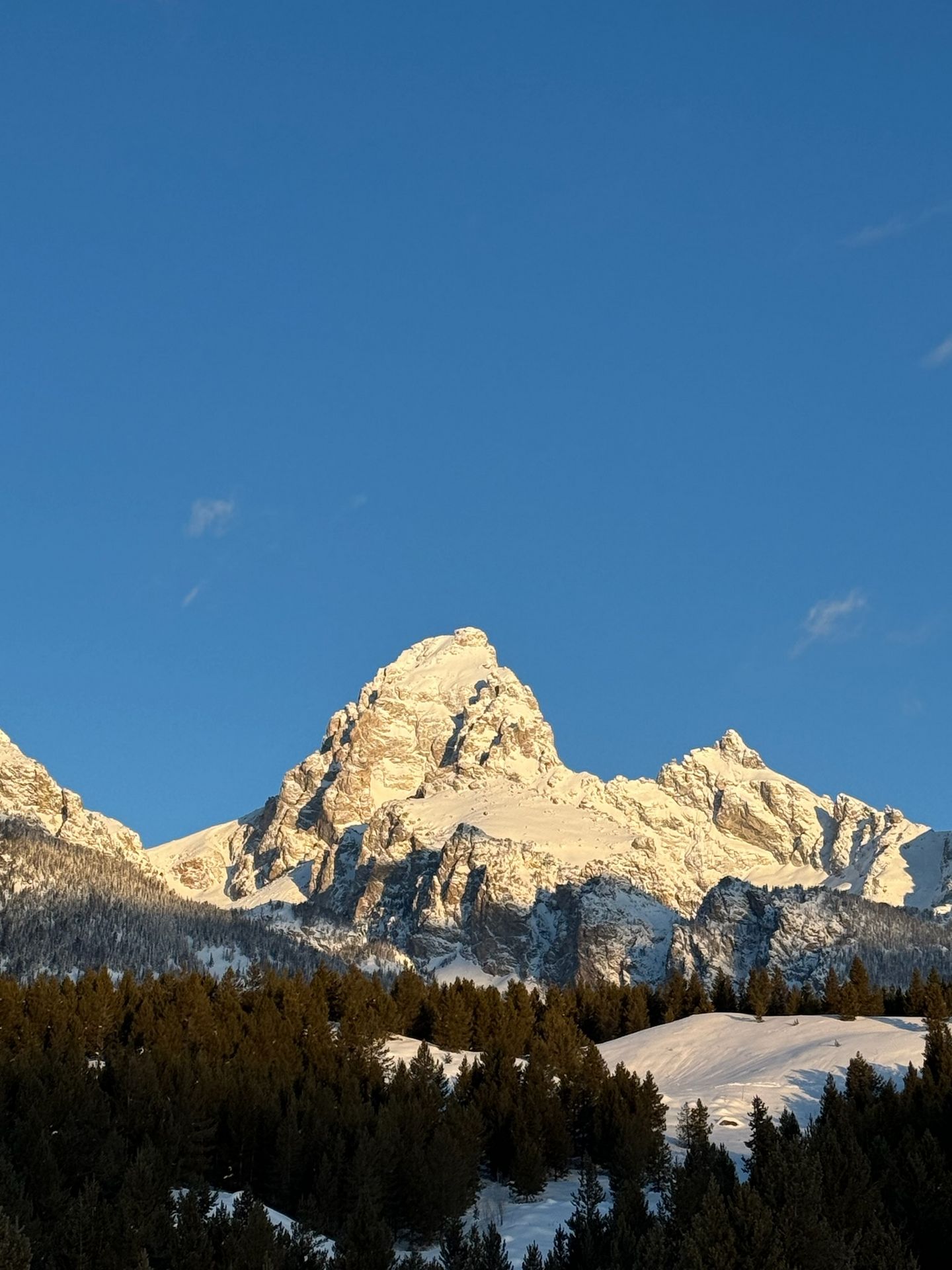 Teton winter backcountry skiing terrain