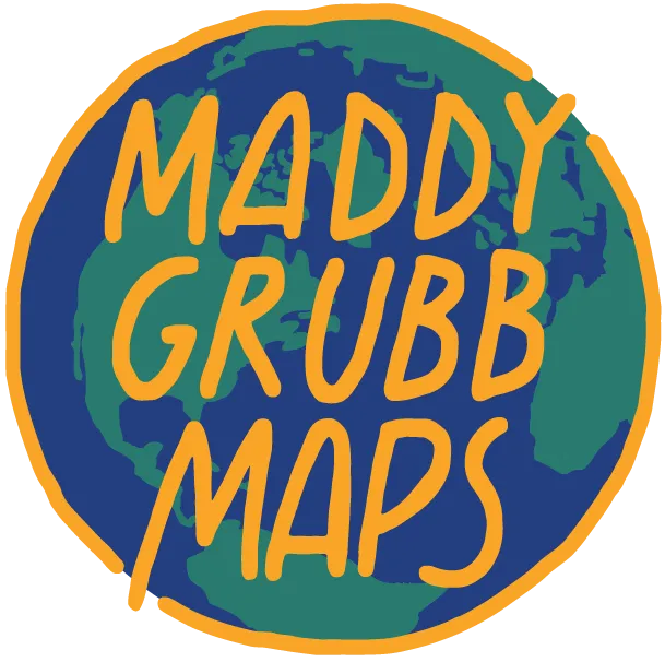 Maddy Grubb Maps circular logo